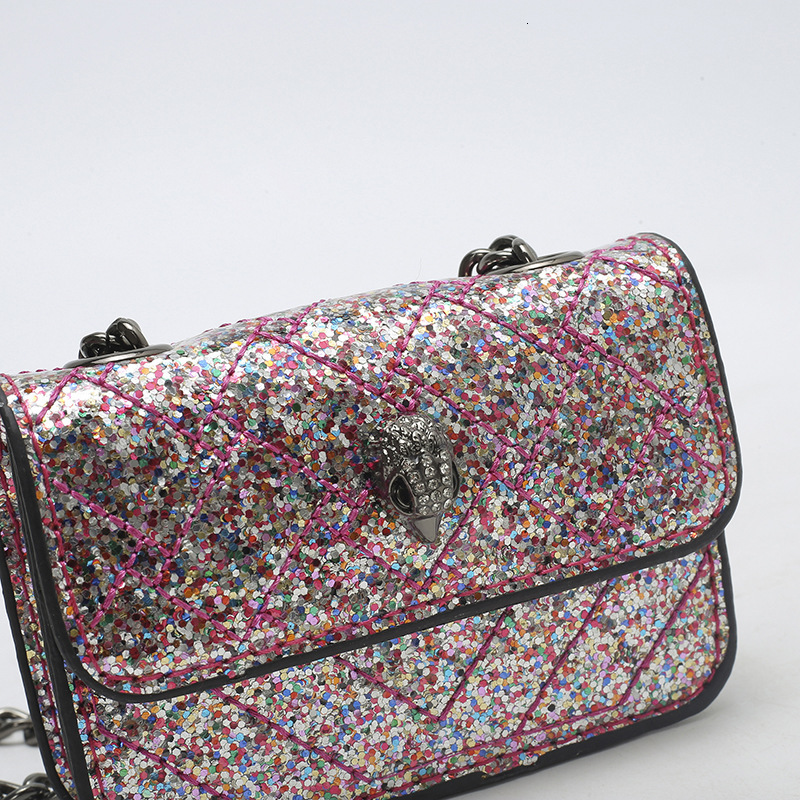 Mini Eagle Head Small Square Bag High Value Luxury Bag Designer Bag Niche Coin Purse Versatile Crossbody Bag Simple Clutch Bag Sequin Chain Bag