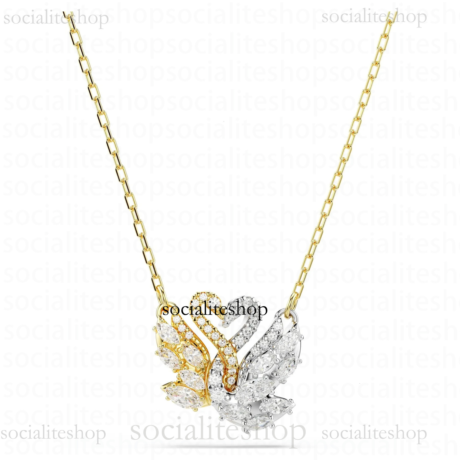 Designer Swarovskilies Necklace Keychain Ring Lanyards Elliptical Carved Water Diamond Earrings Buckle Men Women Charm Bag Fashion Luxury Jewelry Bracelet 57D