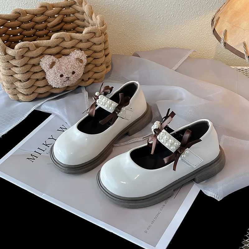 Girls Shoes 2025 New Spring and Autumn Single Shoes Zhongda Children Fashion Performance ShoesT251101