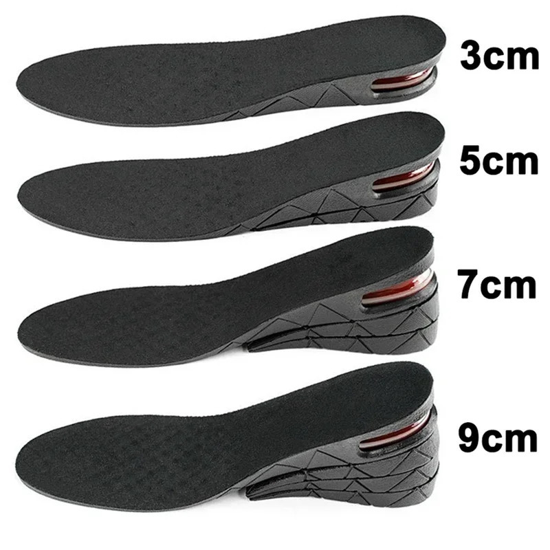 1Pair Height Increase Insole for Feet 3cm 5cm 7cm 9cm Variable Height Shoes Insoles Men Women Air Shock Absorbing Shoe Pads 251030