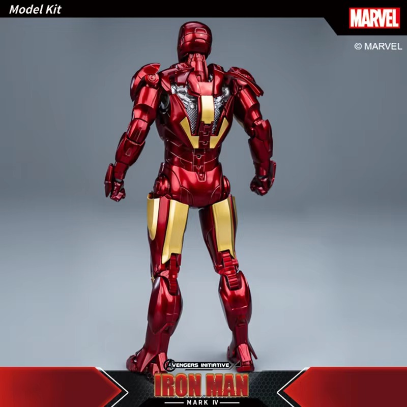 Fondjoy Marvel Avengers Iron Man MK4 1/12 Scale ABS Action Figure, Movable Joints Collectible Model Kit for Boys Adult Collectors, Birthday Gifts
