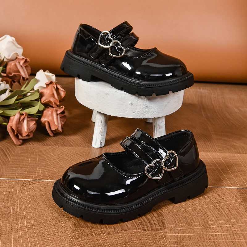 Fashion Girl Leather Shoe New Versatile Princess Shoes Trendy Classic Kid Shoe Sweet Comfort Anti Slip Mary Jane Elegant SandalT251101