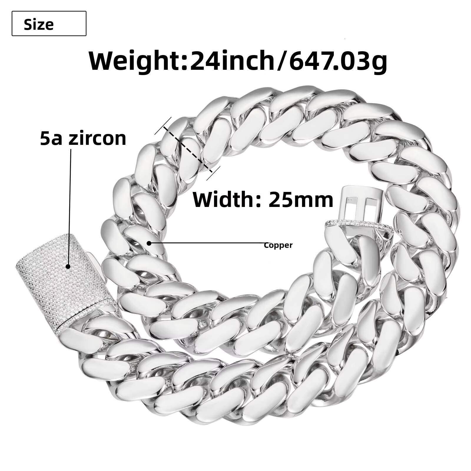 Hiphop Necklace 18k Gold Plated 25mm Gold Thick Style Custommade Cuban Chain Necklace From Miami Cuban Chain Necklace