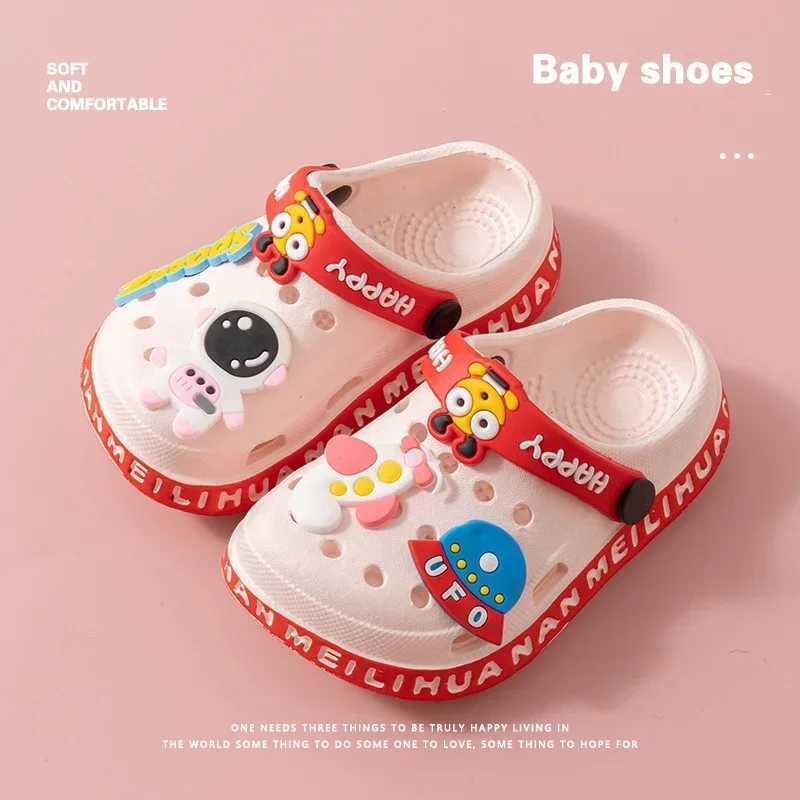 Childrens garden shoes cute EVA beach sandals baby summer slippers high Qu soft childrens outdoor slippers flip up shoes W250401