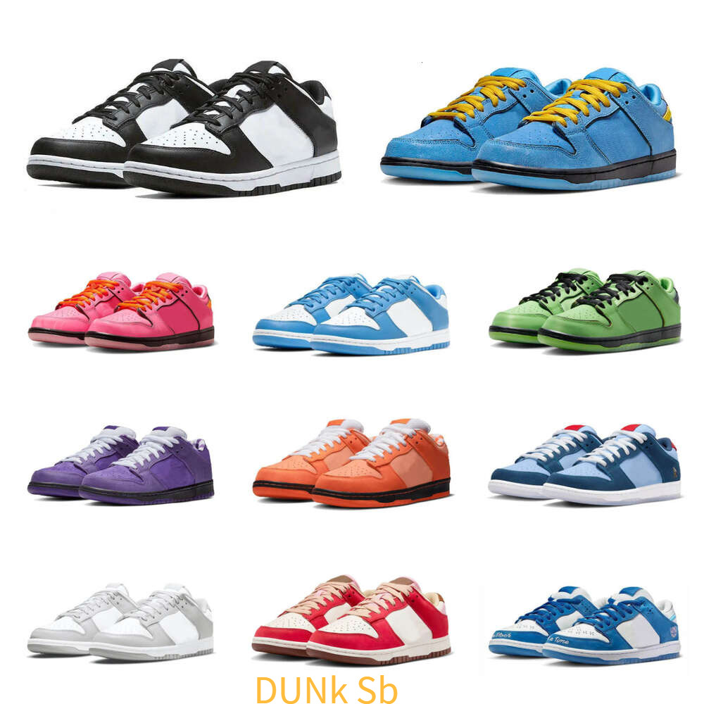 2025 Designer Men Running Shoes DUNklies Sneaker Panda White Black UNC Blue Dust Grey Fog Photon Syracuse Candy Vintage Green Sail Trail Women Trainers Sports