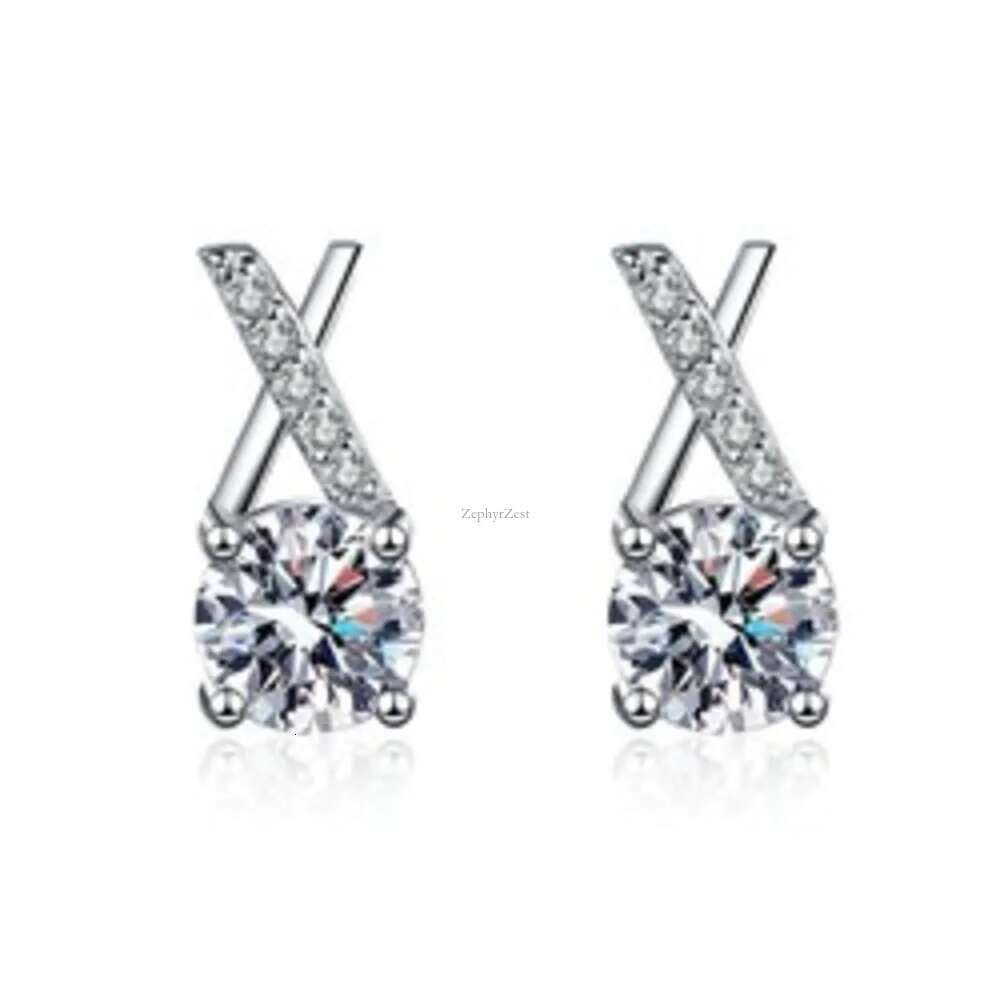 Vvs Moissanite Earring Men Sterg Sier Jewellery