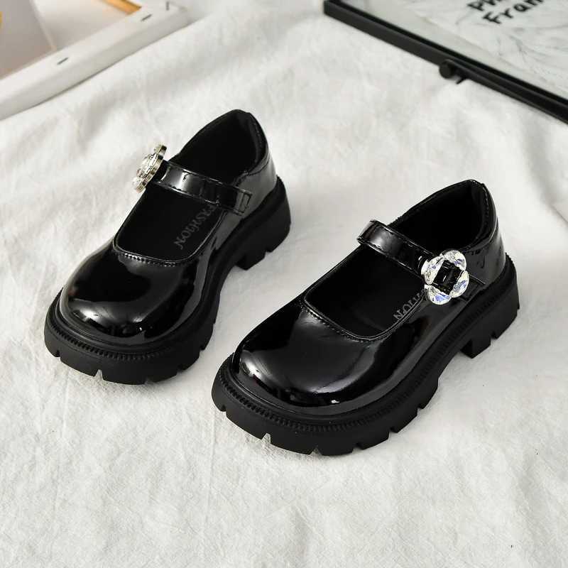 Kids Leather Shoes for Girls 2025 New Autumn Toddler Dress Shoes Nonslip Elegant Princess Girls School Party Wedding FootwearT251101