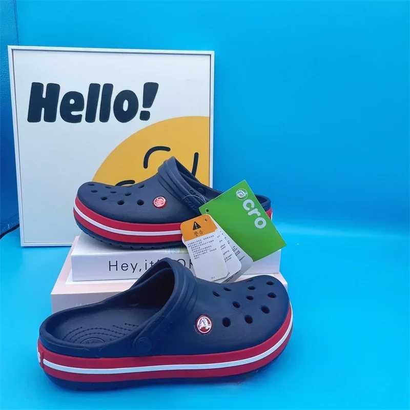 2025 Couple Shoes - Lightweight EVA Beach/Indoor Sliding Block Breathable Cross Hole Neutral Multi Color Z250401