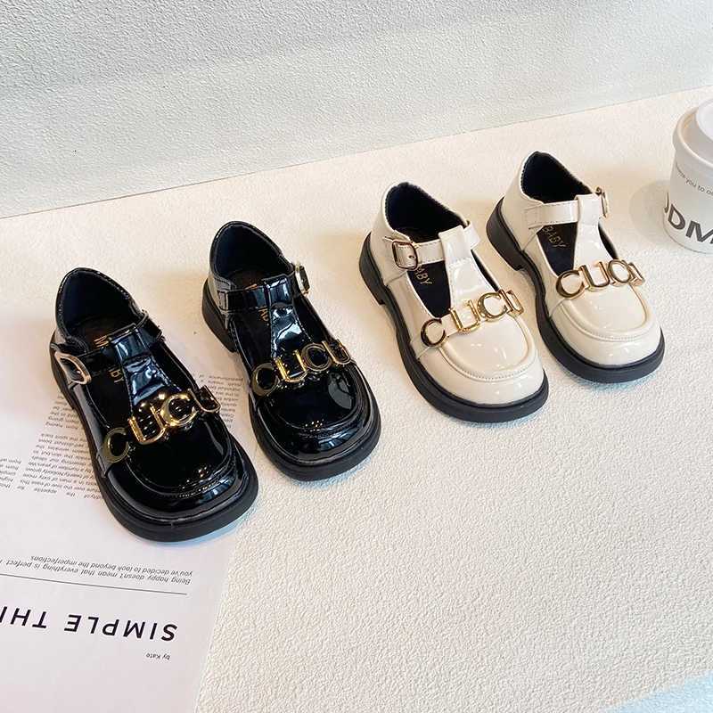 Autumn New Girl Fashion Handsome Kids Loafers Shoes Skid Wear Resistant Girls Single Leather Shoes Children Flats British StyleT251101