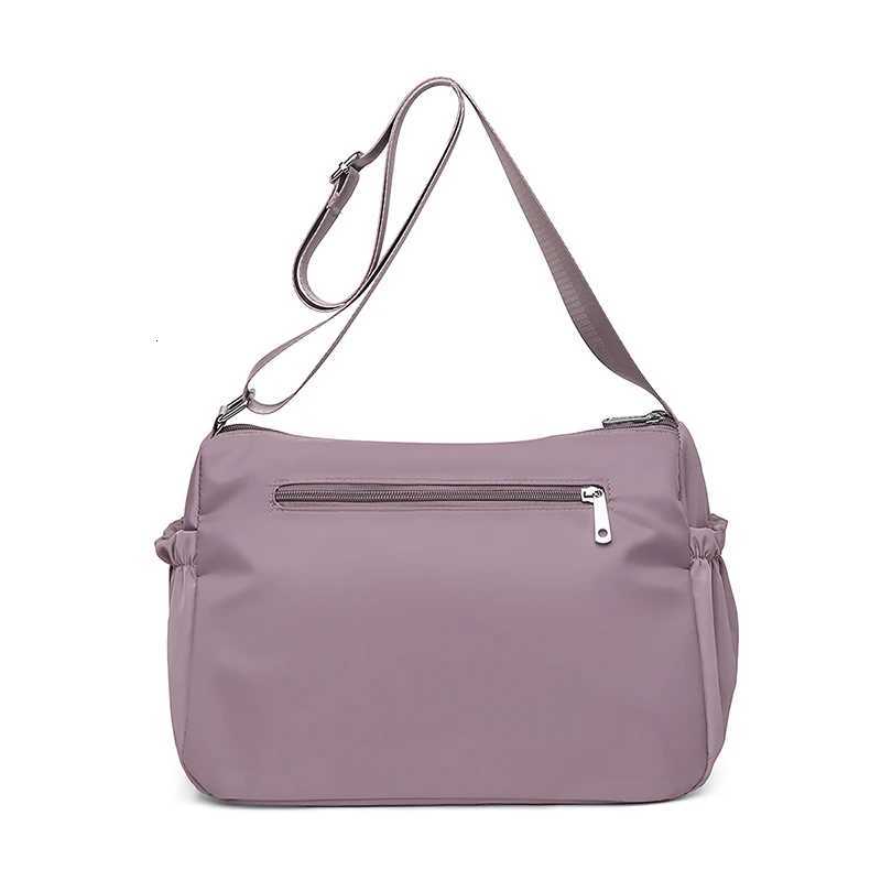 Womens Large Capacity MultiPocket Waterproof Nylon Crossbody Shoulder Bag Detachable Strap Tote Handbag for Moms ShoppingW251101