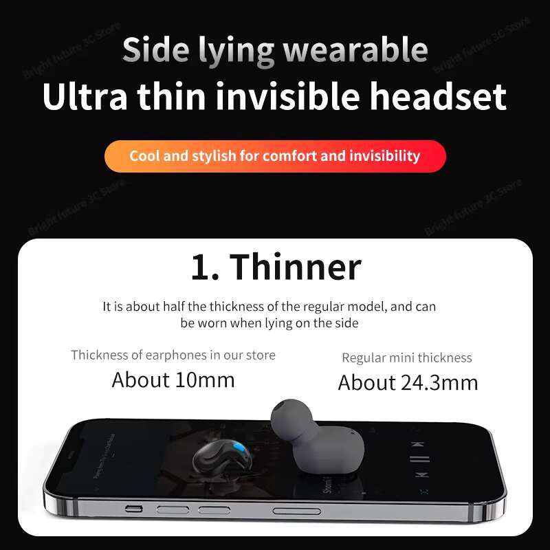 Trending Sports Headset Handsfree Audifonos TWS Earbuds Gaming In-ear Headphones Hifi Stereo ENC Sleeping Wireless Earphones