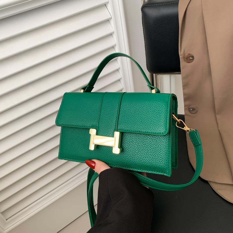 designer Popular texture women's New armpit small square H buckle single shoulder crossbody bag