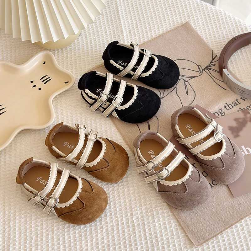 2025 Children Leather Shoes for Girls Spring Autumn New Fashion Korean Style Soft Bottom Antislippery Versatile Princess ShoesT251101
