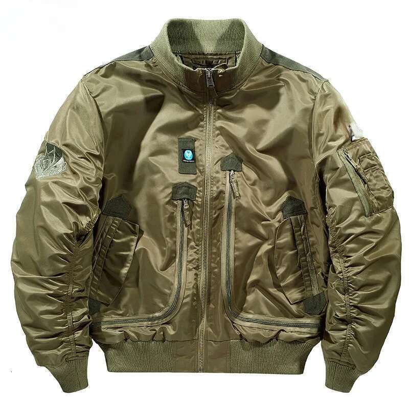 Baseball Jacket Ma-1Functional Bomber Autumn 2025 Retro Oversized Baseball Suit Coat Brand Clothing Men's Short Jacket Men Clothing