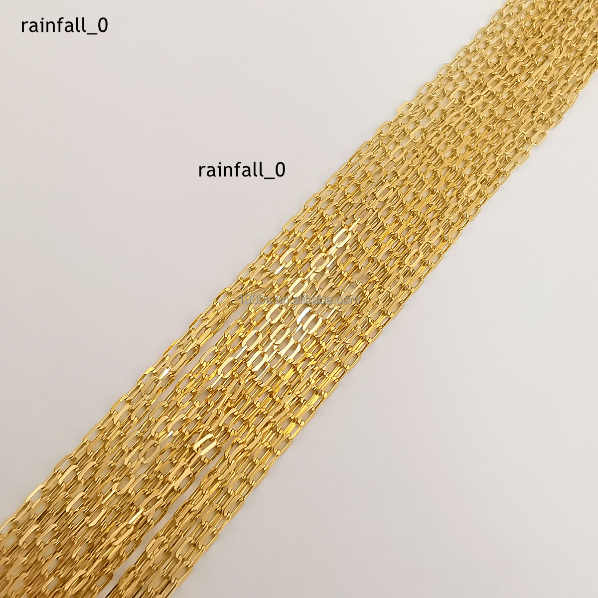 AU750 Real 18K Solid Gold Link Semifinished Chain Paper Clip Roll Chain Necklace Adjustable Jewelry Wholesale