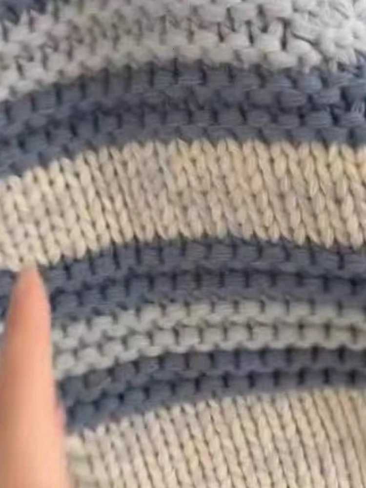 Autumn Vintage Korean Fashion Knit Soft Sweater Coat Women Loose Fit Long Sleeve Stripes Wool Cardigan Casual Retro Elegant TopsT251101