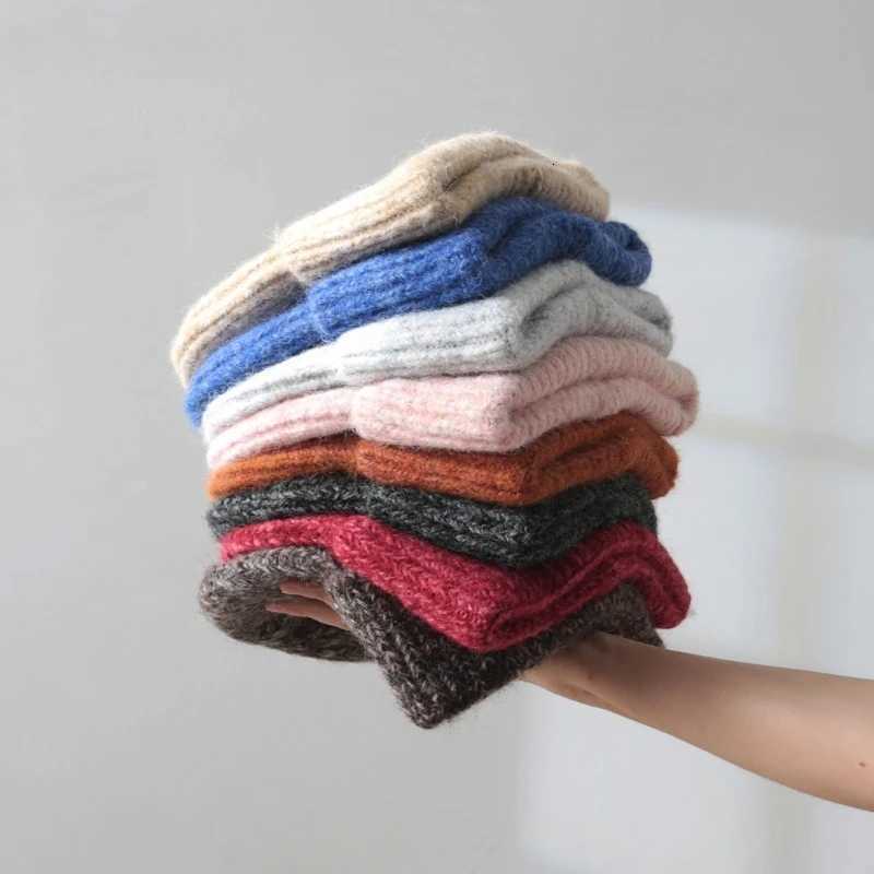 2025 Wool Warm Winter Hat for Woman Big Head Soft Beanies Female Thick Knitted Cashmere Hat Unisex Skiing Ski Outdoor CapXJ251101