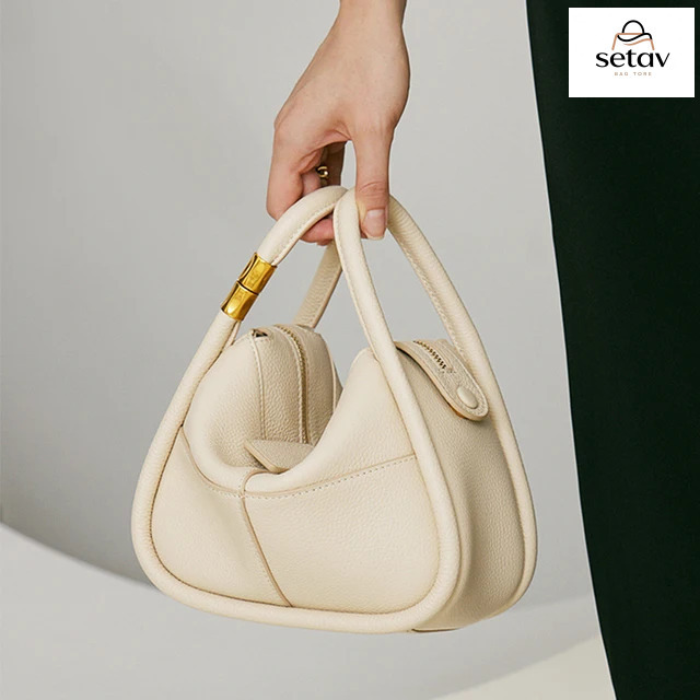 Genuine Leather Women Tote Bag New Cowhide Designer Crossbody Shoulder Bags Fashionable Female Handbags Zipper Bagvoyage