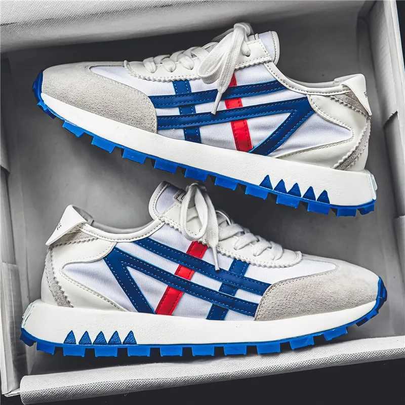 Sports solid color fashionable white casual sports mens platform anti slip running shoes Zapatillas De Decorte Y250326