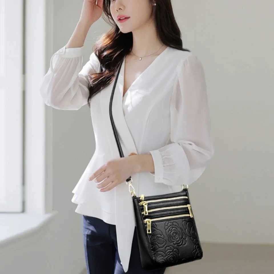 Three Zippers Design Crossbody Bags for Women Soft Leather Handbags High Quality Shoulder Bag Bolsa Women Messenger Bags SacW251101