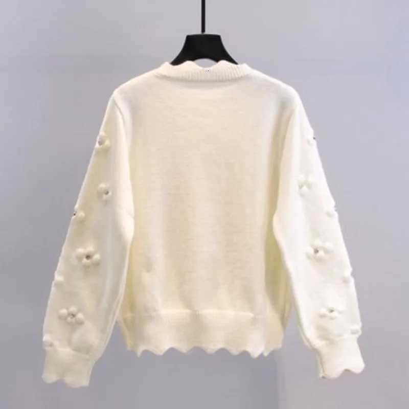 Round O Neck Womens Cardigans Flower 2025 Trending Fashion Korean Streetwear Trend Youth Style Chic Solid Ladies Knit SweatersT251101