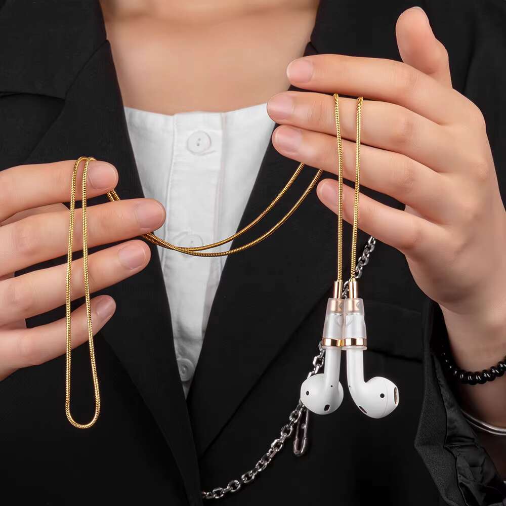 Silicone Magnetic Lanyard Neck Air Pods Anti Lost Straps Chain Rope for Iphone Wireless Earphone Holder Accessories