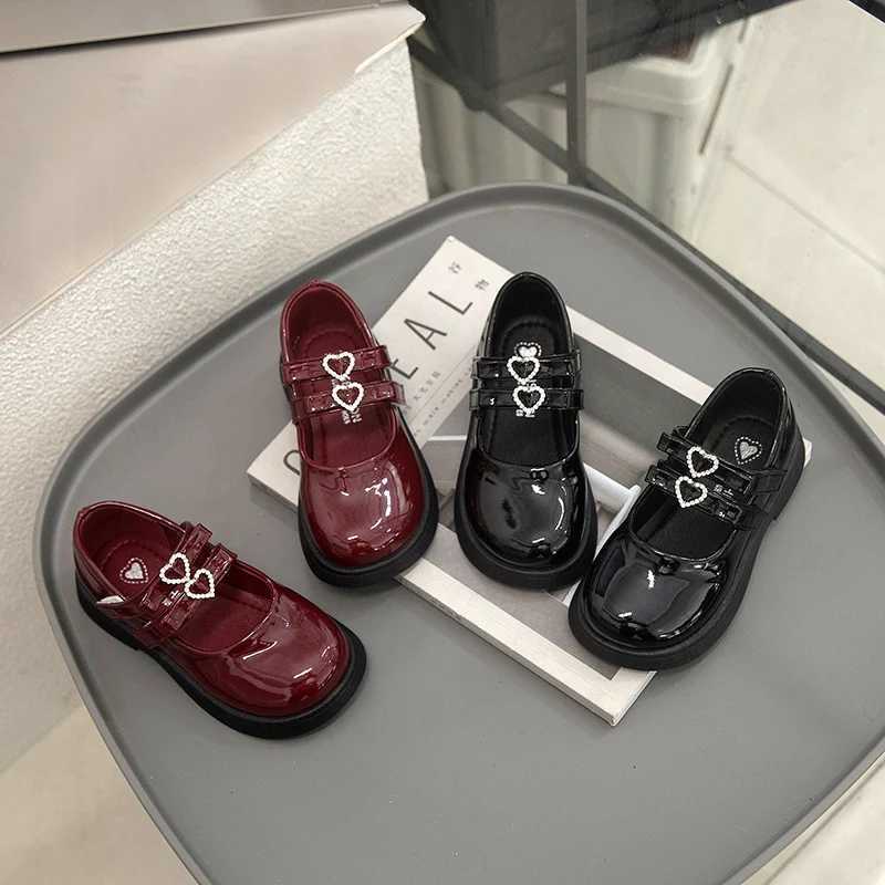 2025 Spring New Children Leather Shoes for Girls Fashion Korean Style Soft Princess Nonslip Elegant Mary Jane Wedding ShoesT251101