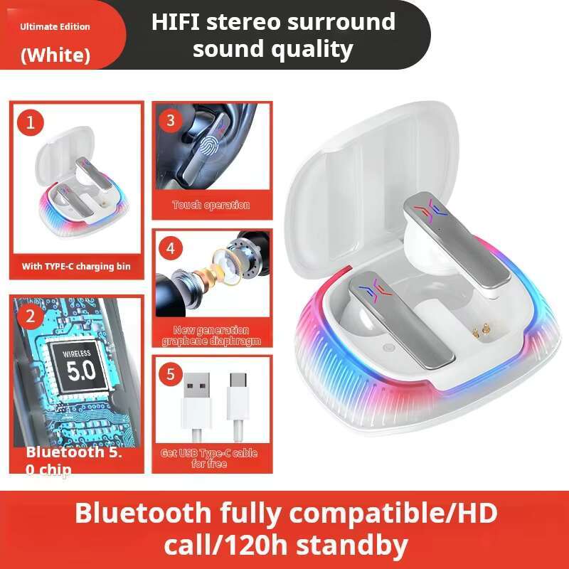 New Factory Cool B18 True Wireless Hall Flash Low Latency Gaming Headset
