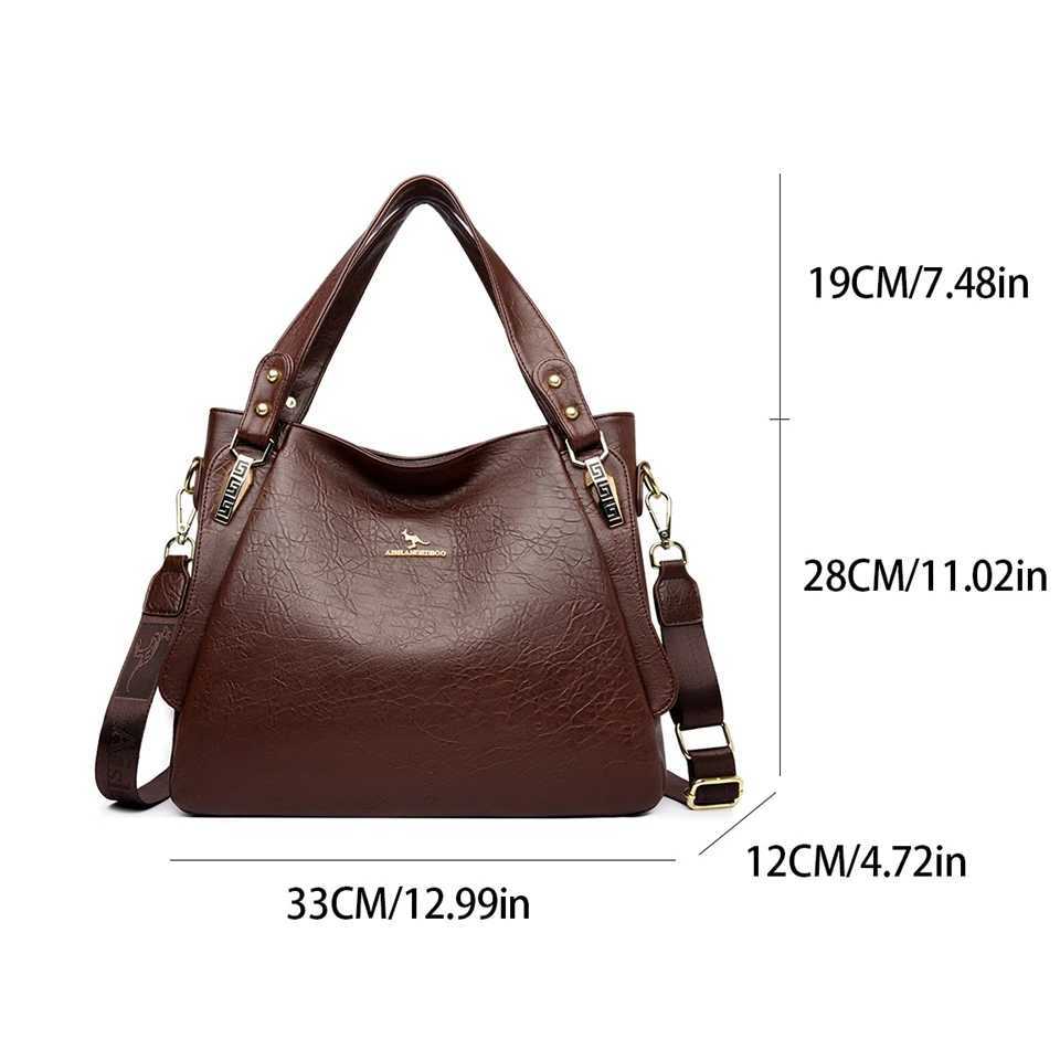 Genuine Brand Soft Leather Tophandle Bags Female Handbags Women Shoulder Crossbody Tote Messanger Bag Large Capacity Sac A MainW251101