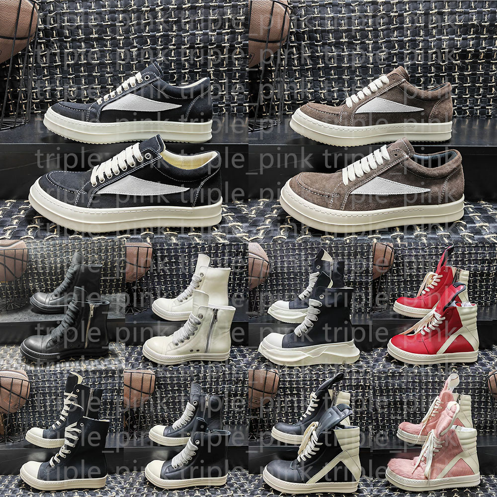 Designer boots Genuine Leather boot furry boot canvas boots Luxury booties black white red pink yellow high top horse hair boots high top suede boots