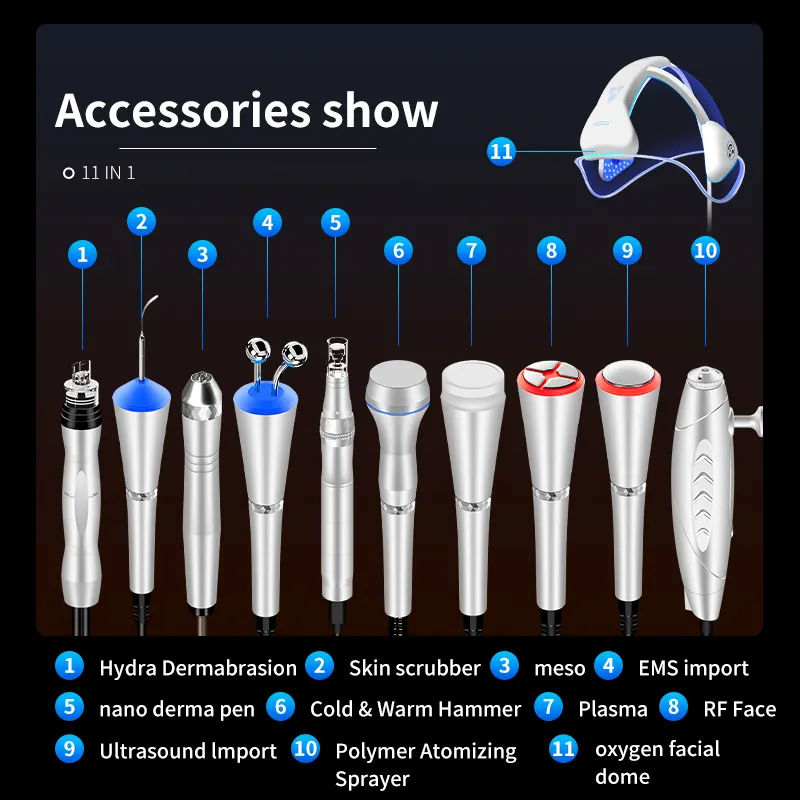 2025 Newest Led Oxygen Face Dome Beauty Oxigenation Co2 Bubble Skin Rejuvenation Blackhead Removal Collagen Regeneration Machine