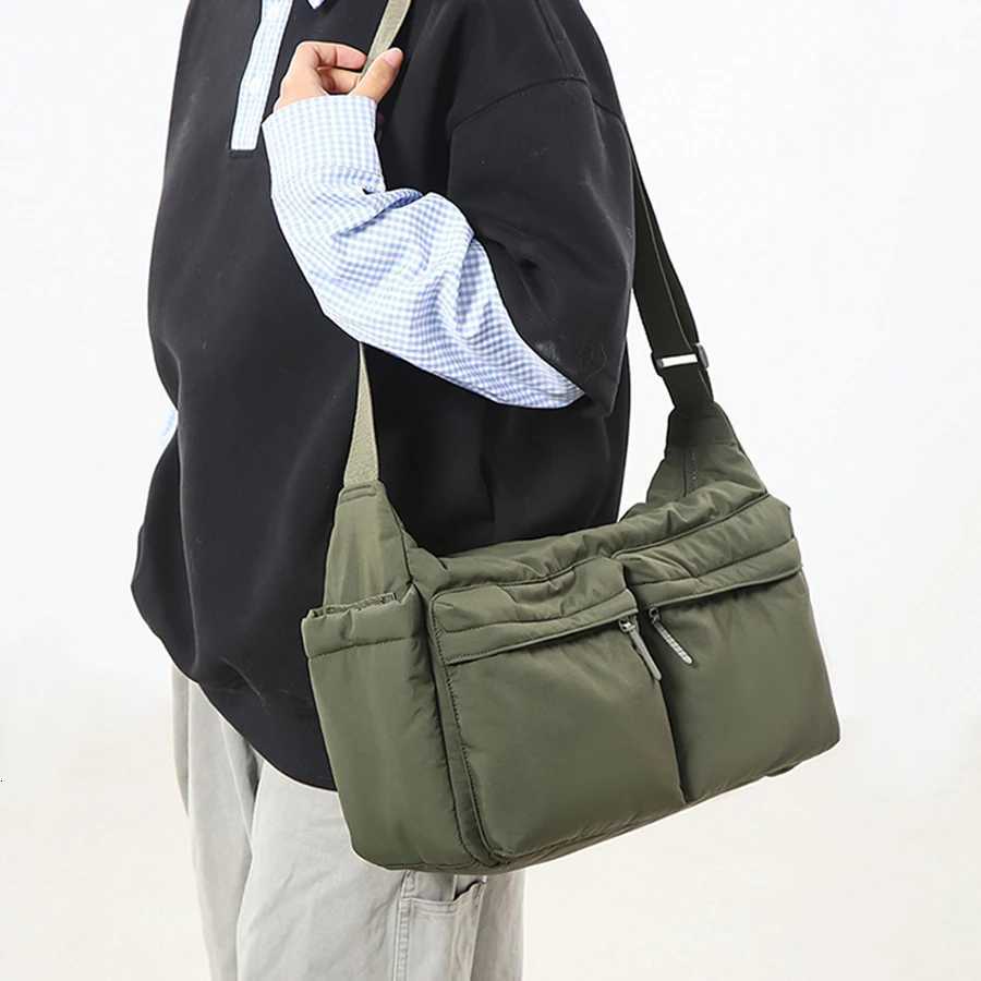 Casual Multipocket Messenger Bags for Women Fashion Nylon Shoulder Bag Ladies Large Handbags Female Travel Shopping Tote PurseW251101