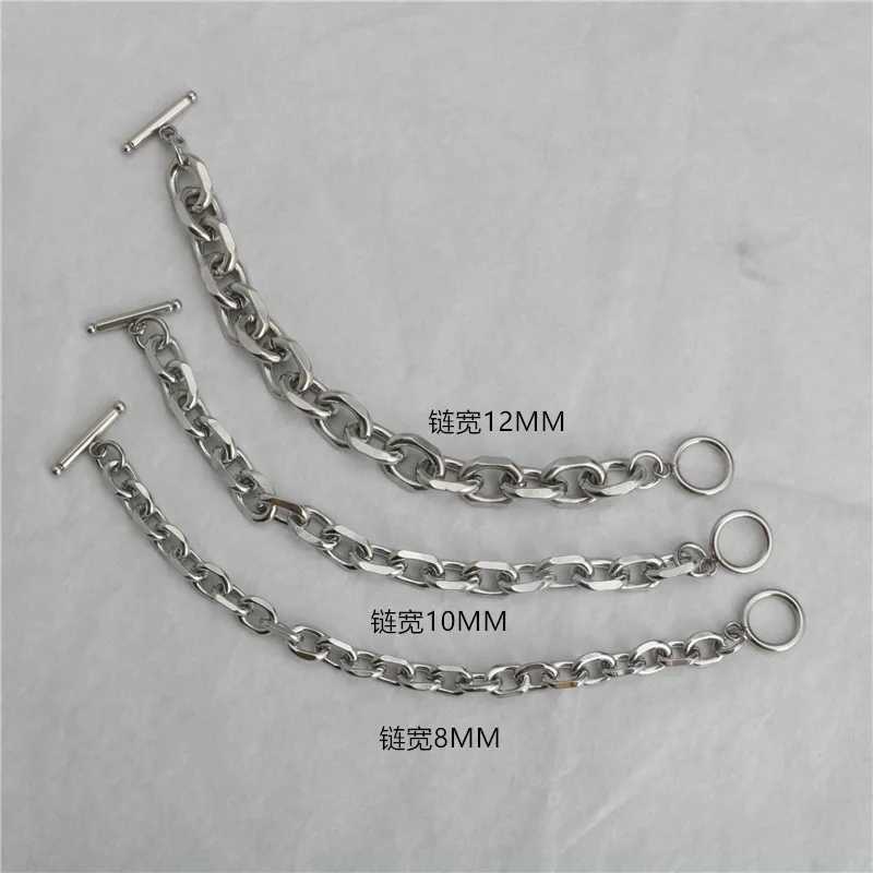 Fashion Corner O-Buckle Bracelet Simple Hip Hop Trend Stainless Steel Bracelet Hot Selling Y250329