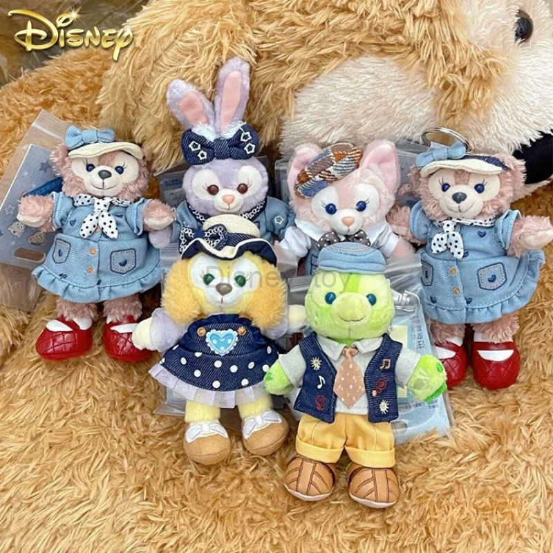 Disney Hot Kawaii Disney Shelliemay Linabell Stellalou Doll Pendant Messenger Bag Small Pendant Keychain Heart shaped Girl Gift Y250401
