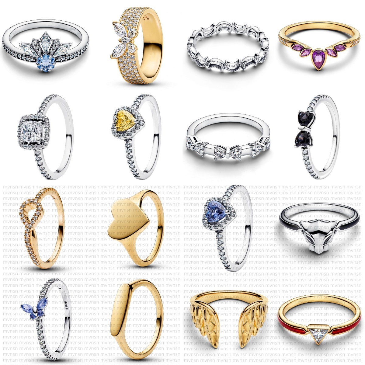 Rings Heart Gold Ri… - image