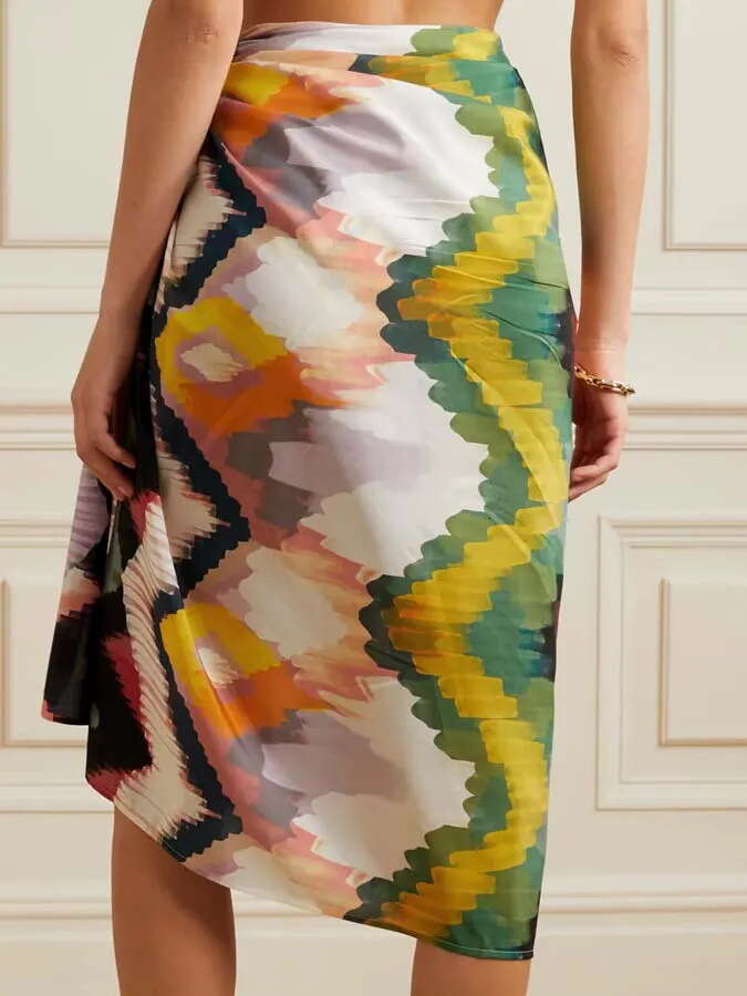 new gradient tie dye one-piece swimsuit INS set for women