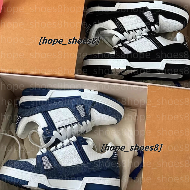 Designer shoes Embossed Trainer Sneaker white black sky blue green denim pink red luxurys shoe Virgil mens casual Platform sneakers trainers skate shoes 35-45