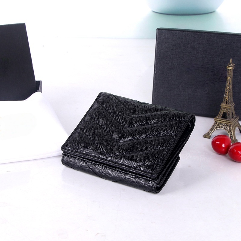 designer card holder Luxury wallets women mens wallet leather coin purse key pouch with box