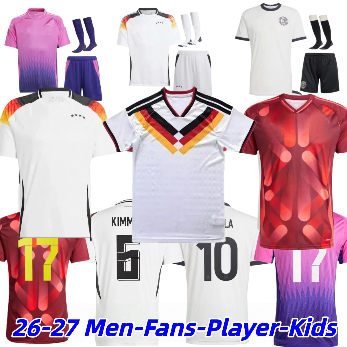 Germany 125 Year Anniversary Soccer Jerseys 2025 26 woman Fans Player Version HUMMELS KROOS GNABRY MUSIALA MULLER HAVERTZ Whiteout Beckenbauer Football Shirts66