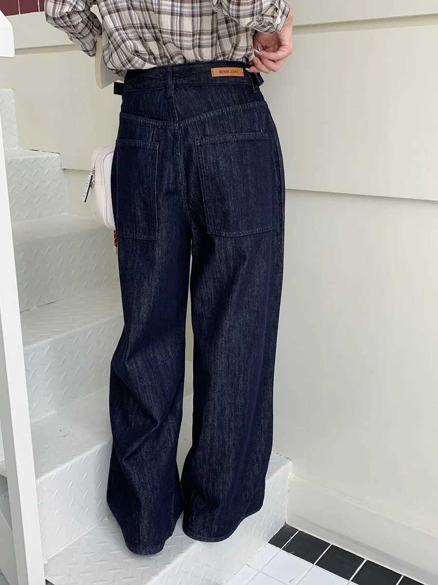 Autumn new denim pants and women wide leg straight leg jeans J251031