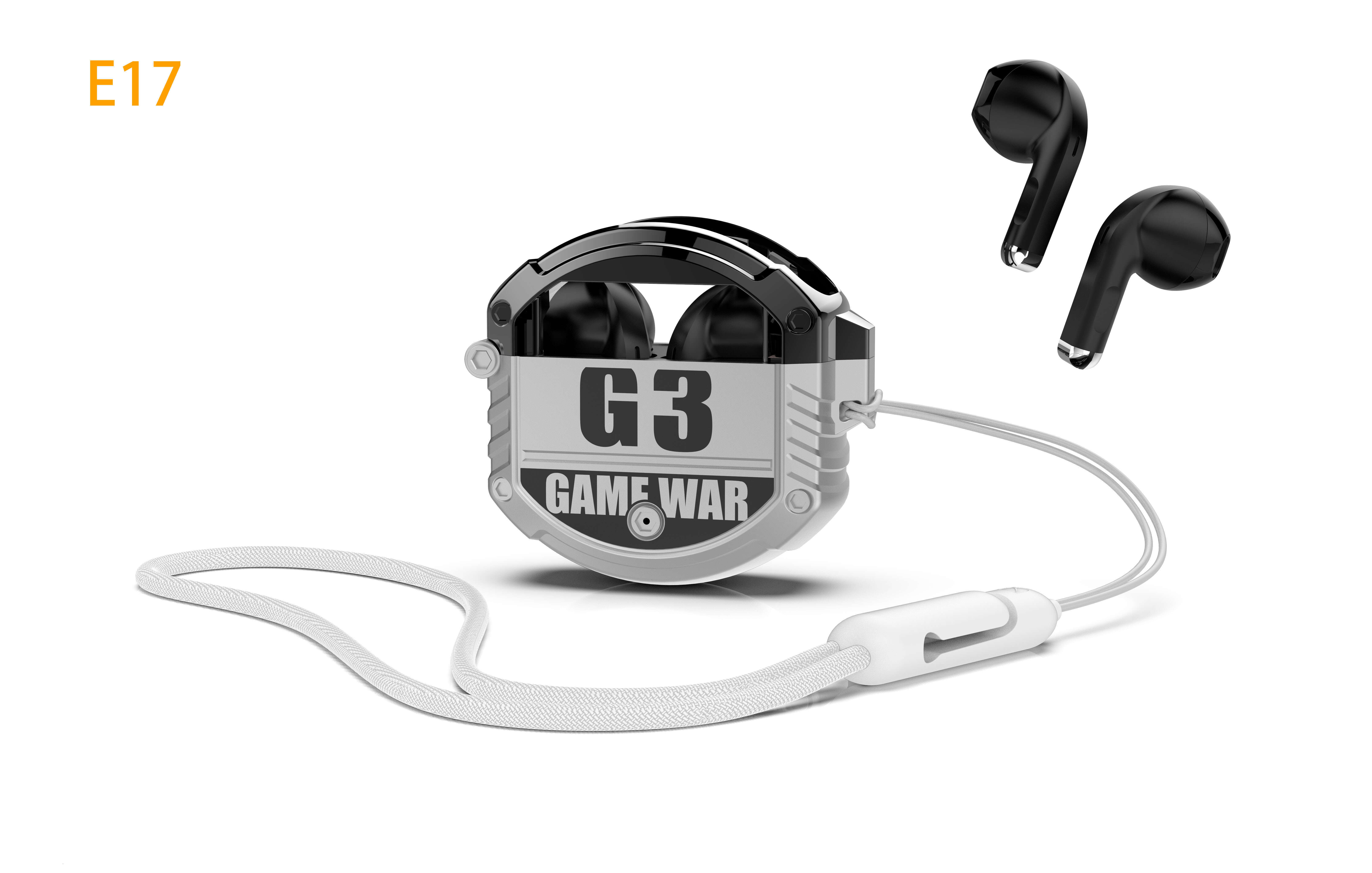 Fashionable Cool Semi-In-Ear Wireless TWS with Lanyard JL Chipset Earbuds