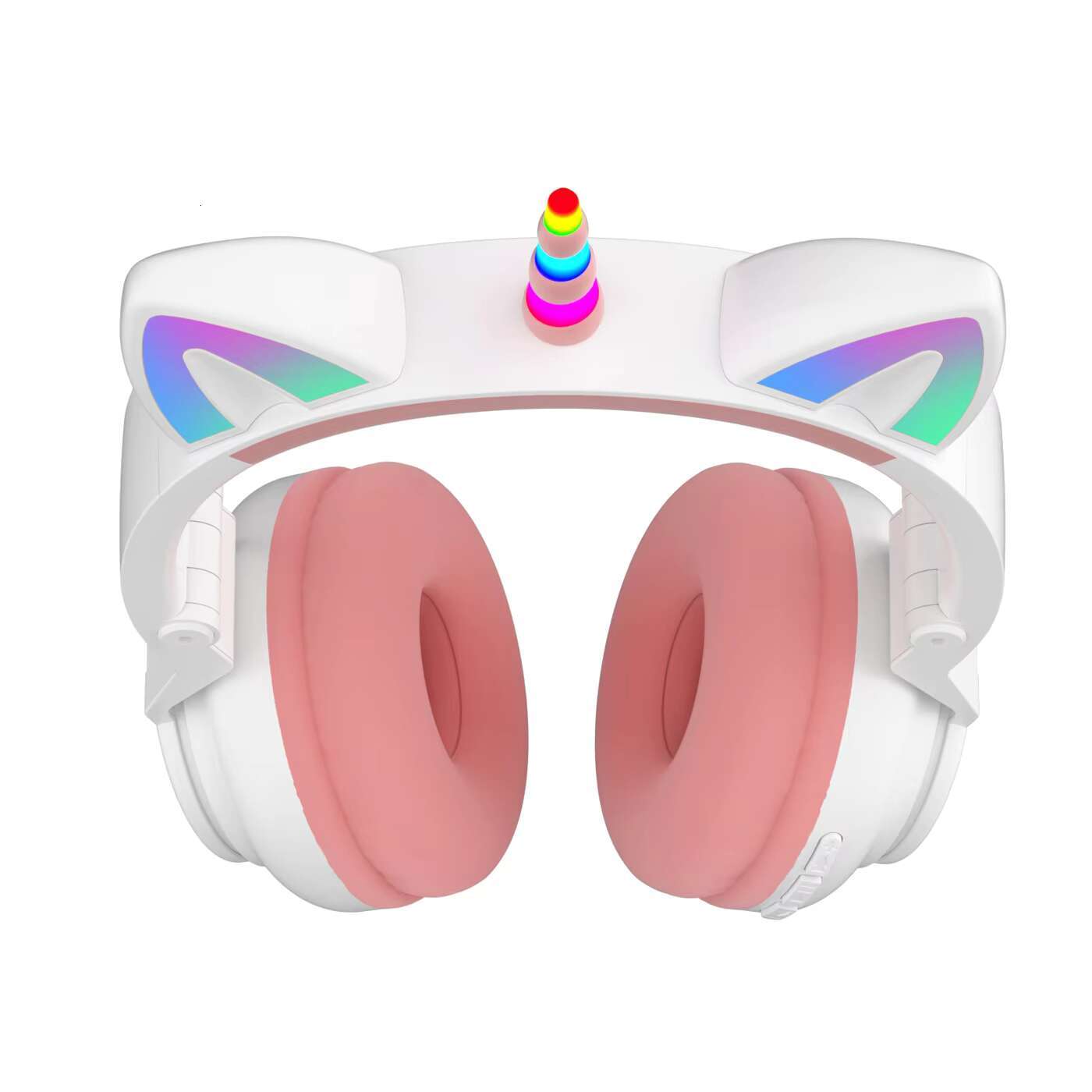 YUSONIC Cute Kids On-ear Headphones Pink Glowing LED Waterproof Wireless Unicorn Headband ROHS Certified for Christmas