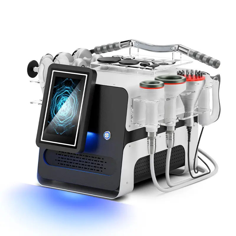 New 2026 Upgrade 448K Radio Frequency Face Lifting Skin Tightening Thermal Diathermy 9 Handles + EMS Pads Lymph Drainage Body Contouring Fat Loss Mach