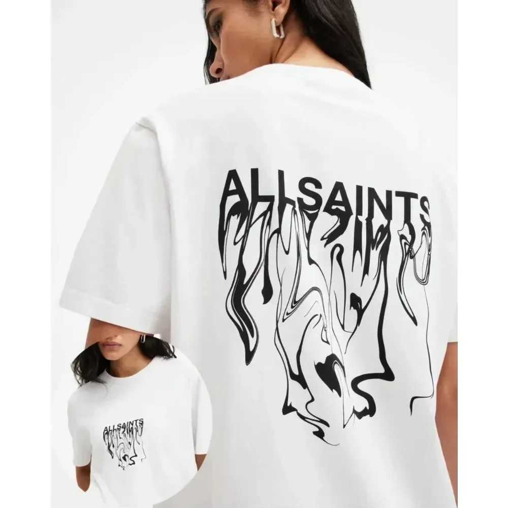 2025 Women Hot Sale Cotton Printed Unisex T-shirt Fashion Casual Letter Pattern Tops All Season Loose Harajuku Men ClothingC250331