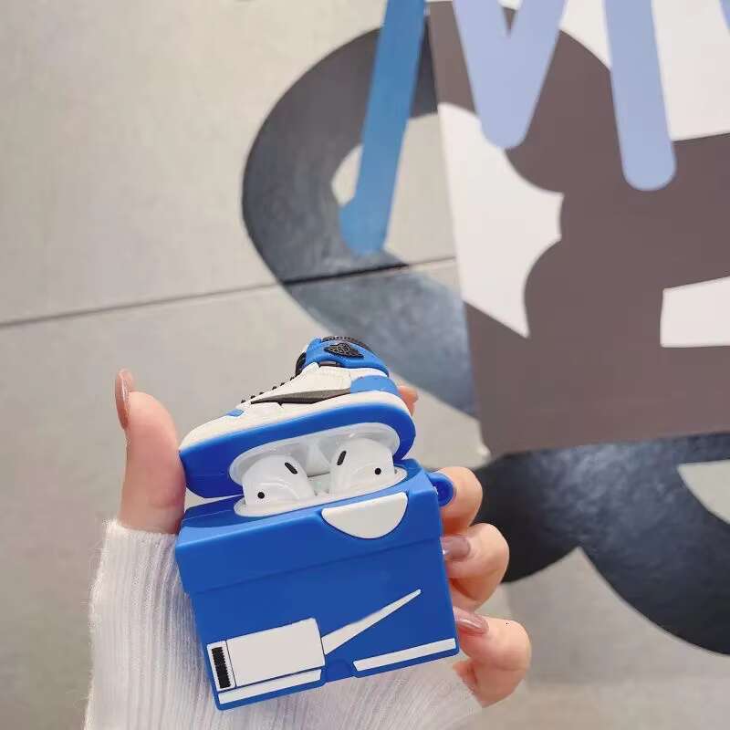 3D Fashion Cute Sport Sneakers Case for Apple 1 2 3 Pro Air Pods Cases Headphone Cover Wireless Earphone Box