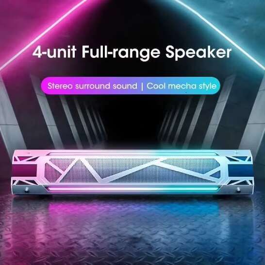 New Technology 2025 Cool Style Wireless Large Power Portable with Colorful LED Lights Bluetooth 5.3 Version Speakers