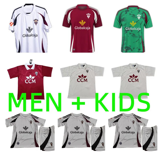 24 25 Albacete Balompie soccer jerseys 2024 2025 Manu Fuster Jonathan Dubasin Fran alvarez Flavien Boyomo Riki Rodriguez 1994 1995 retro ZALAZAR football shirts