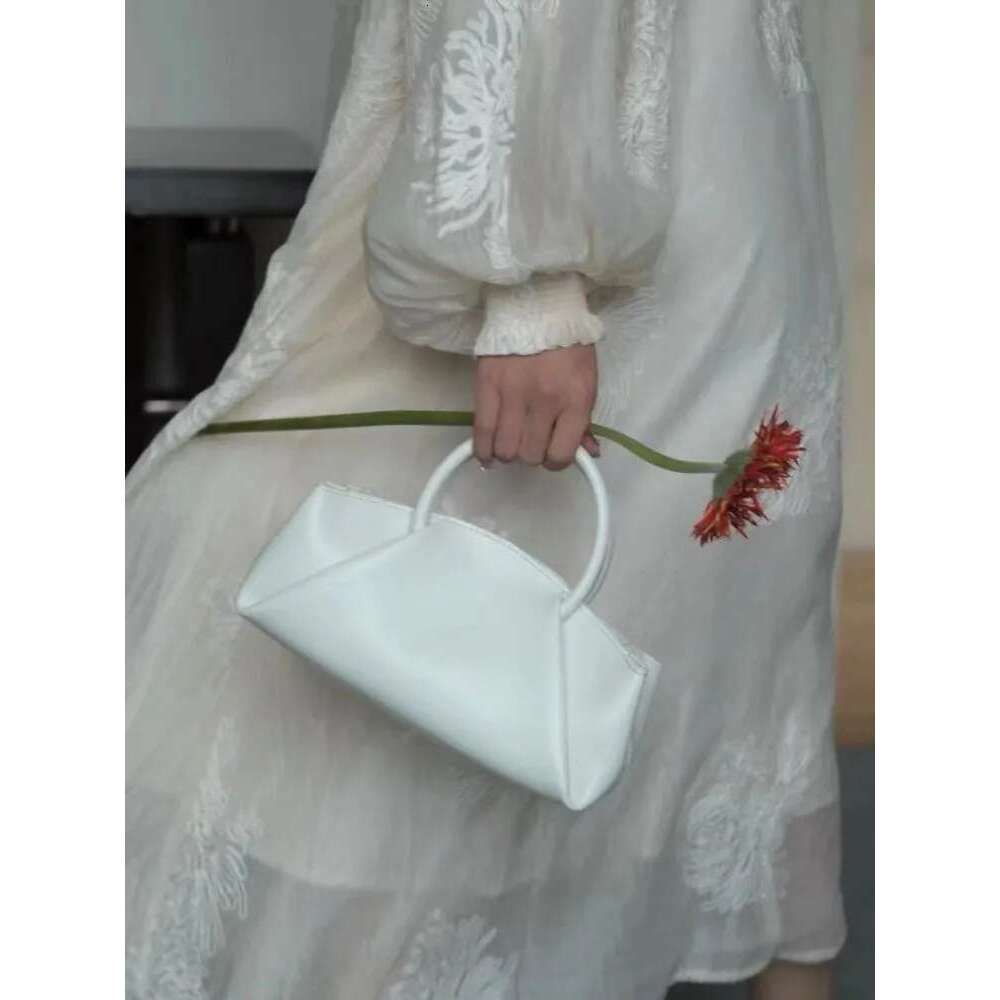 Women's Bags New Fashion Office Ladies Elegant Totes Handbag Solid Color Genuine Leather Women Sinlge Shoulder Bags Designer Pillow Bag