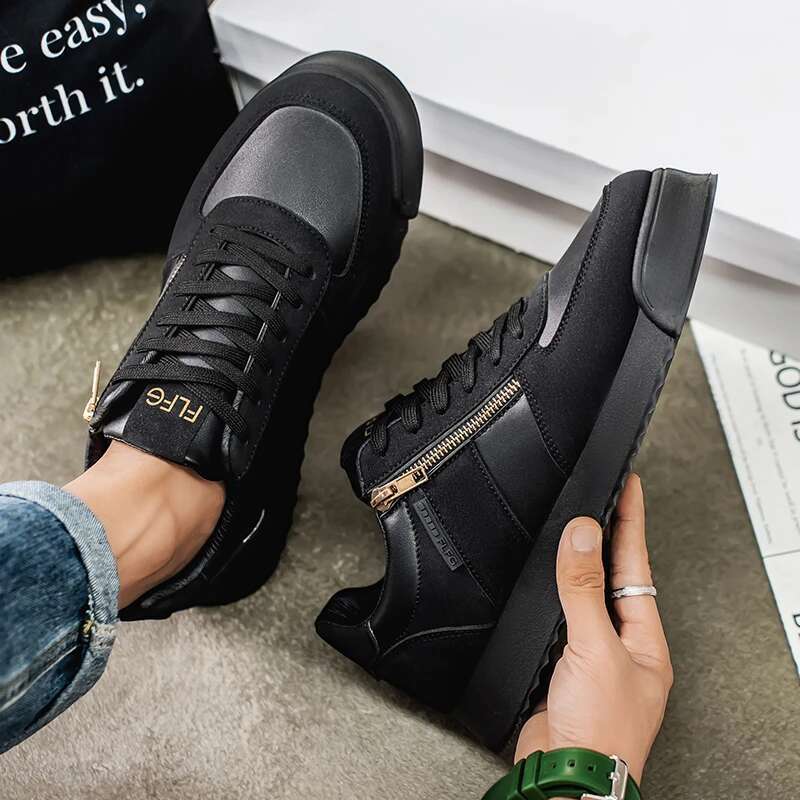 Spring Autumn Retro Fashion Brown for Comfortable Platform Sneakers Casual Outdoor Athletic Shoes Trainers Men