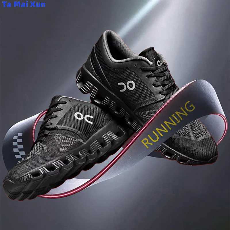 Men High Rebound Cushionedfly Woven Breathable Running Suitable Any Season Hot Comfy Lightweight Sports New Shoes Mens Trainersc250403